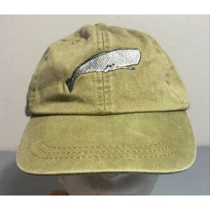 SPERM WHALE WILDLIFE HAT WOMEN MEN BASEBALL CAP Embroidery Adams Olive Green